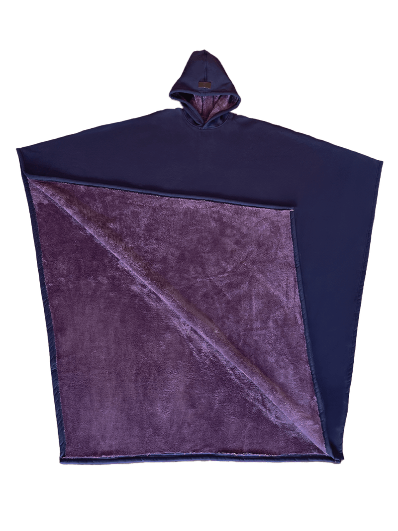 Variant image for Luxe Luxury Fleece Poncho with Hood for Ultimate Warmth and Comfort-4