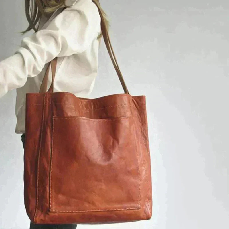 Ilse – Leather Tote Bag with Spacious Compartments for Elegant Everyday Style