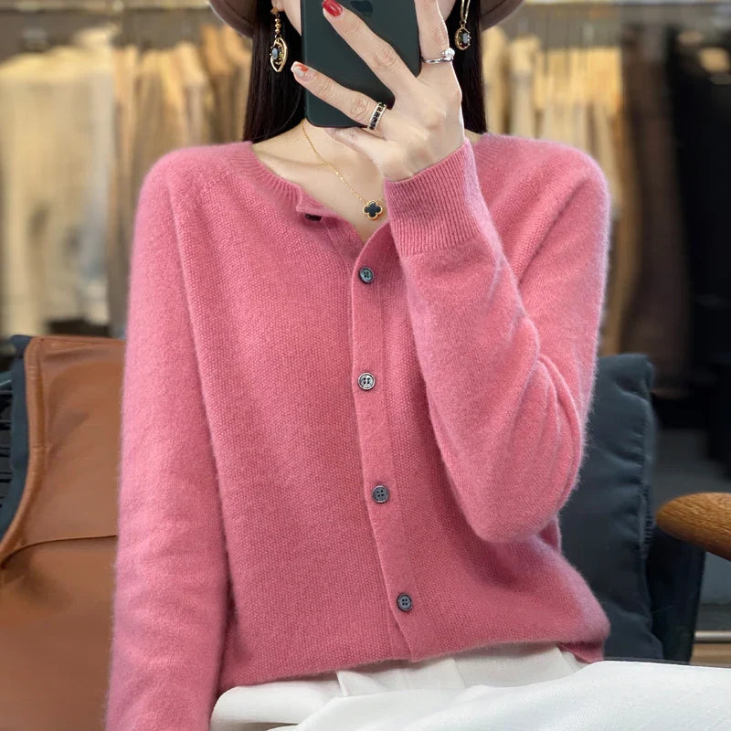 Variant image for Opal - Women's Long Cashmere Cardigan in Black for Stylish Comfort-41