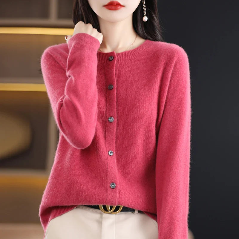 Variant image for Opal - Women's Long Cashmere Cardigan in Black for Stylish Comfort-11