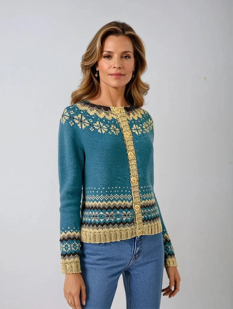 Sofia - Women's Long Cardigan in Icelandic Wool for Ultimate Warmth and Comfort