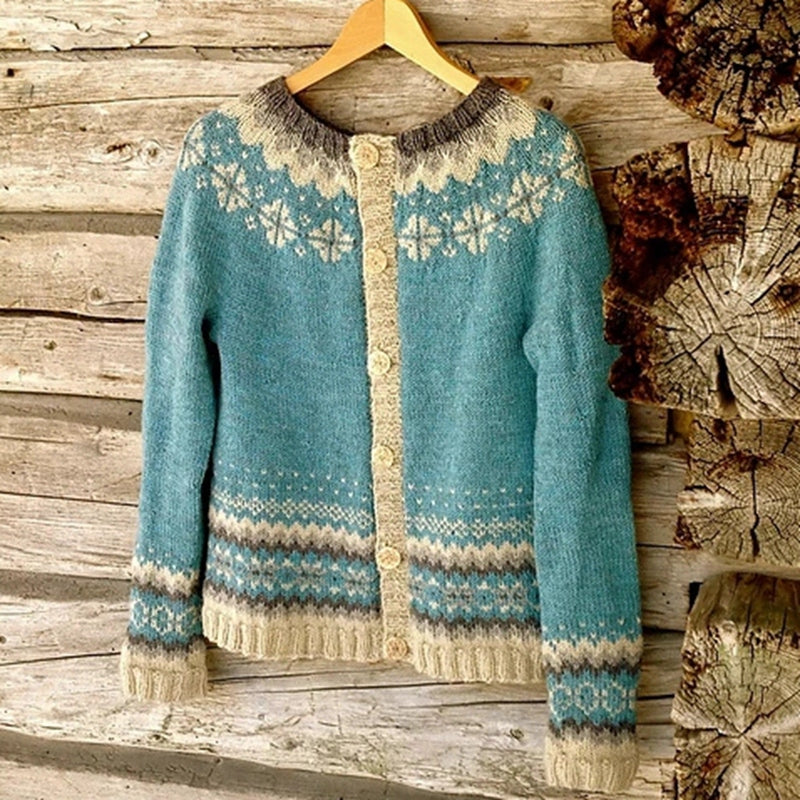 Sofia - Women's Long Cardigan in Icelandic Wool for Ultimate Warmth and Comfort