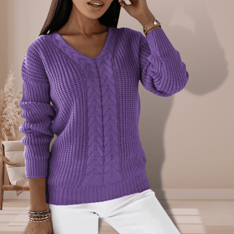 Variant image for Oriana - Cozy Knit Sweater for Women, Soft Eco-Friendly Fabric, Stylish Comfort-26