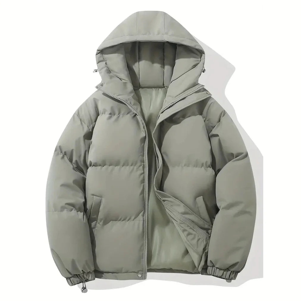 Variant image for Men's Lightweight Insulated Down Jacket - Cozy Hooded Puffer for Winter-26
