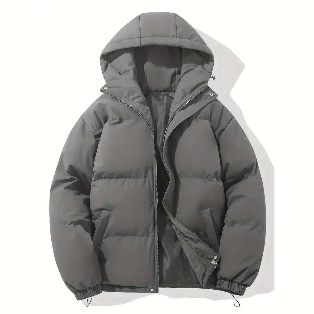 Variant image for Men's Lightweight Insulated Down Jacket - Cozy Hooded Puffer for Winter-36