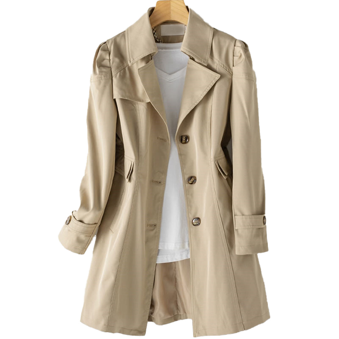 Modern Elegance – Lightweight Long Trench Coat for Effortless Spring Style