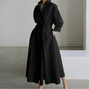 Brielle Wrap Collared Maxi Dress