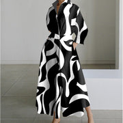 Brielle Wrap Collared Maxi Dress