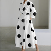 Brielle Wrap Collared Maxi Dress