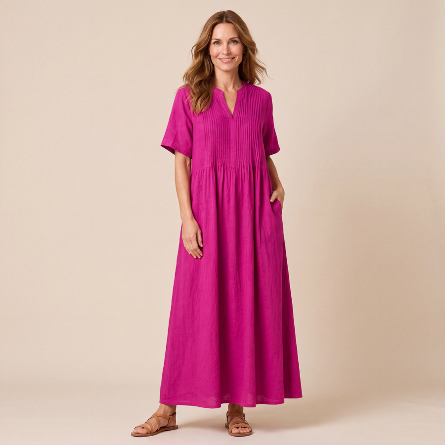 Coralie Pleated Dress