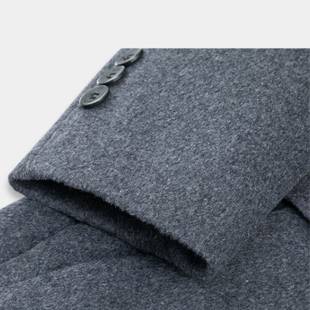 Gentle Class - Men's Wool Overcoat with Goose Down Lining for Ultimate Warmth