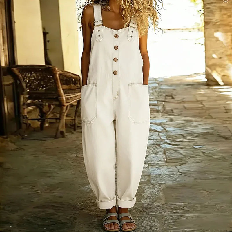 Sienna Adjustable Strap Wide Leg Jumpsuit
