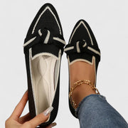 Lilou Bow Detail Pointed Loafers