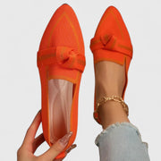 Lilou Bow Detail Pointed Loafers
