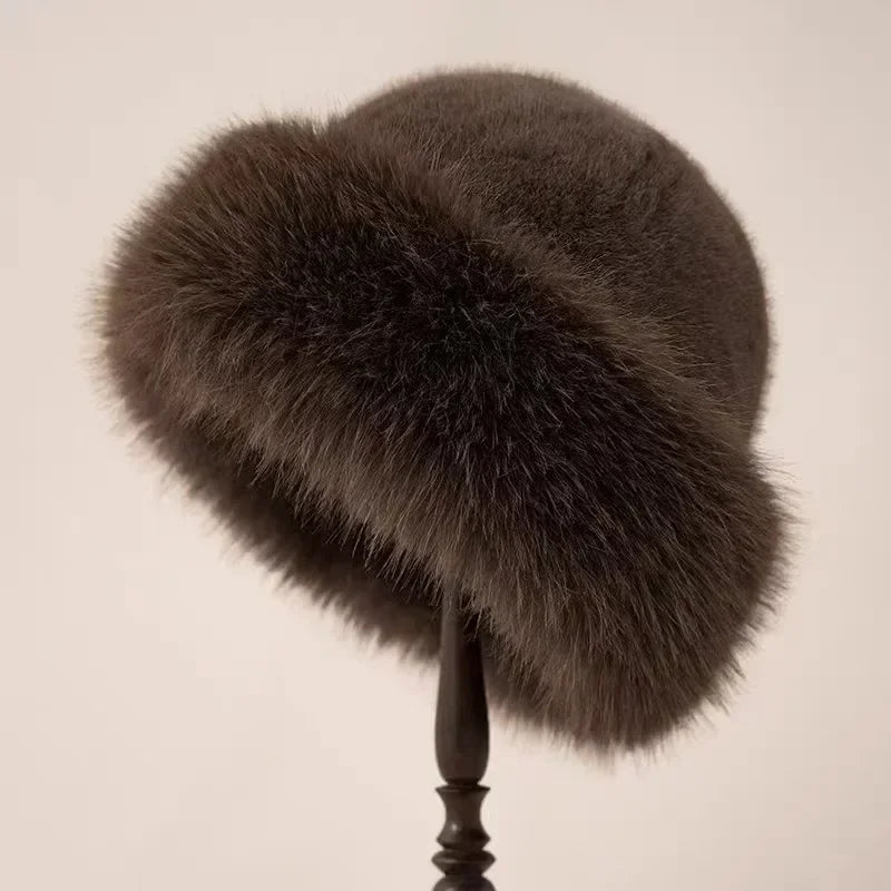 Ember Luxe Faux Fur Hat for Chic Winter Warmth and Style