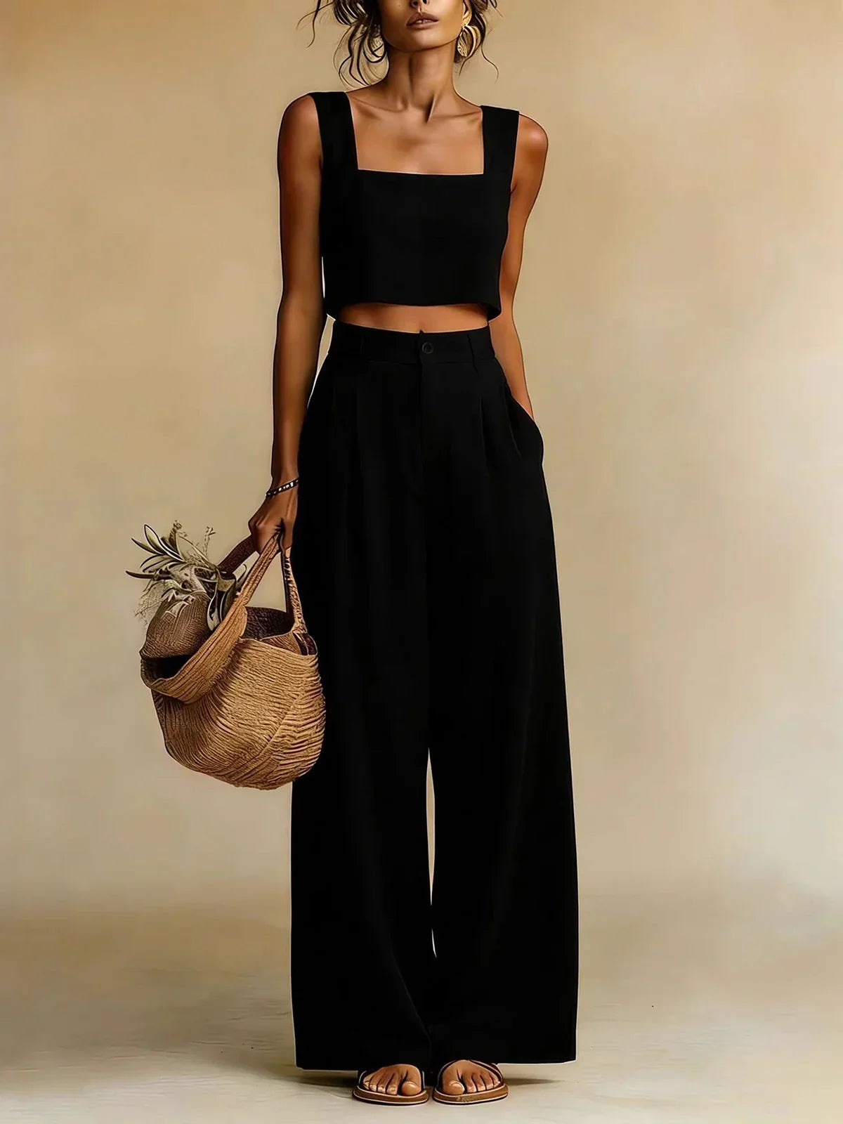 Elspeth Flowing Palazzo Trouser Set