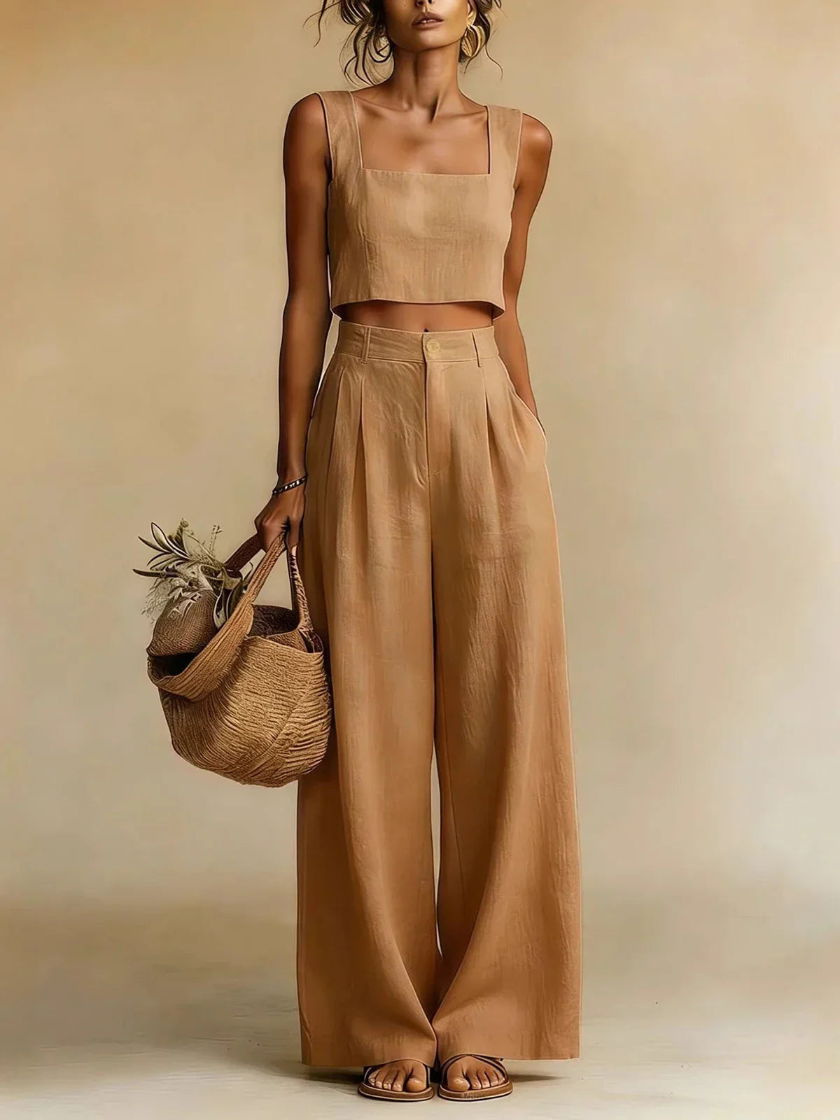 Elspeth Flowing Palazzo Trouser Set