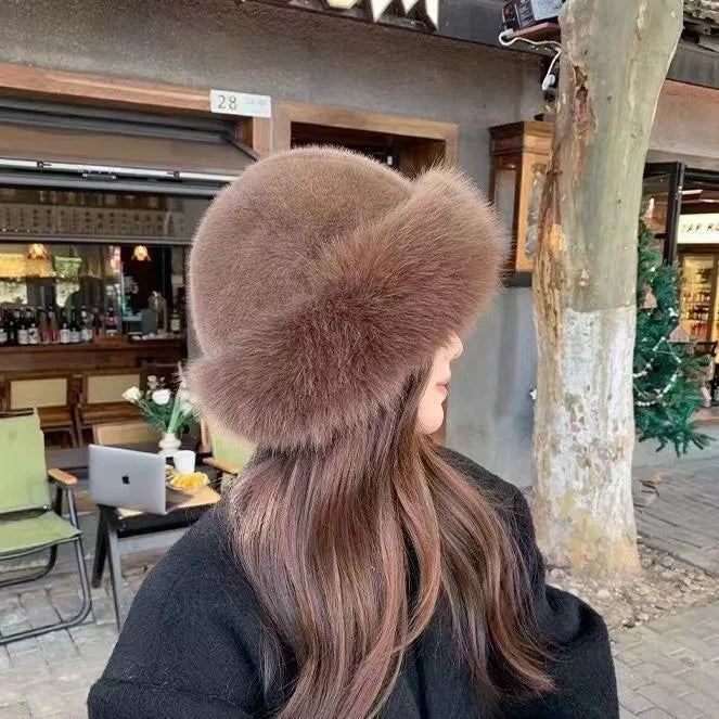 Ember Luxe Faux Fur Hat for Chic Winter Warmth and Style
