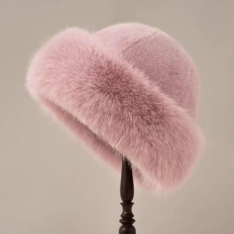 Ember Luxe Faux Fur Hat for Chic Winter Warmth and Style