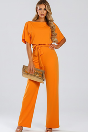 Anwen Tie Waist Wide Leg Jumpsuit