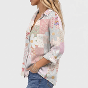 Laurel Patchwork Floral Blouse
