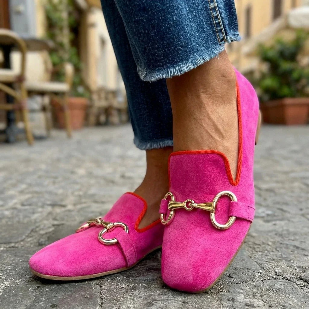 Remi Metal Detail Cushioned Loafers