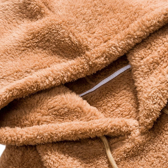 CozyNest – Women's Sherpa Pullover Hoodie for Ultimate Cold Weather Comfort