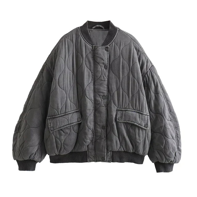 CozyChic – Women's Quilted Jacket for Effortless Autumn Style and Comfort
