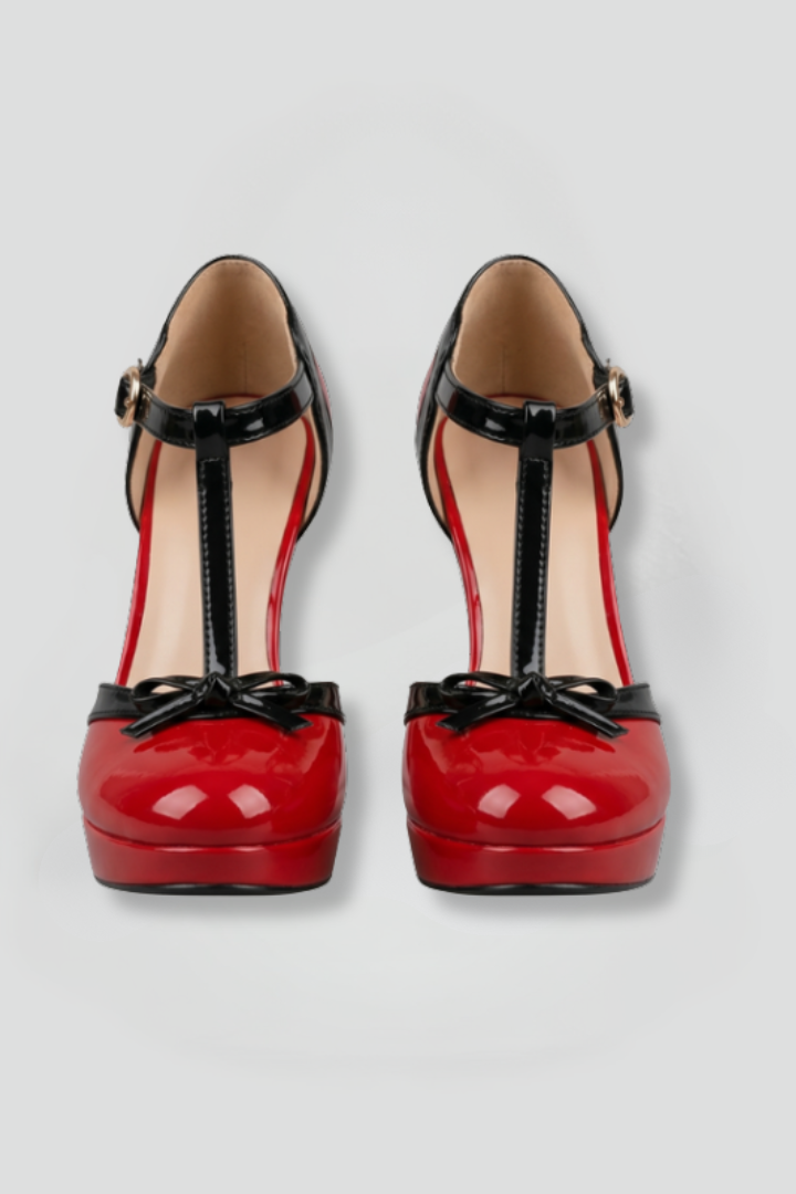 Naomi T Strap Platform Heels