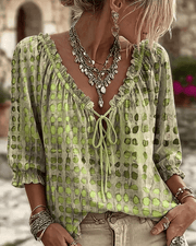 Pippa V-Neck Lace Blouse