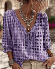 Pippa V-Neck Lace Blouse