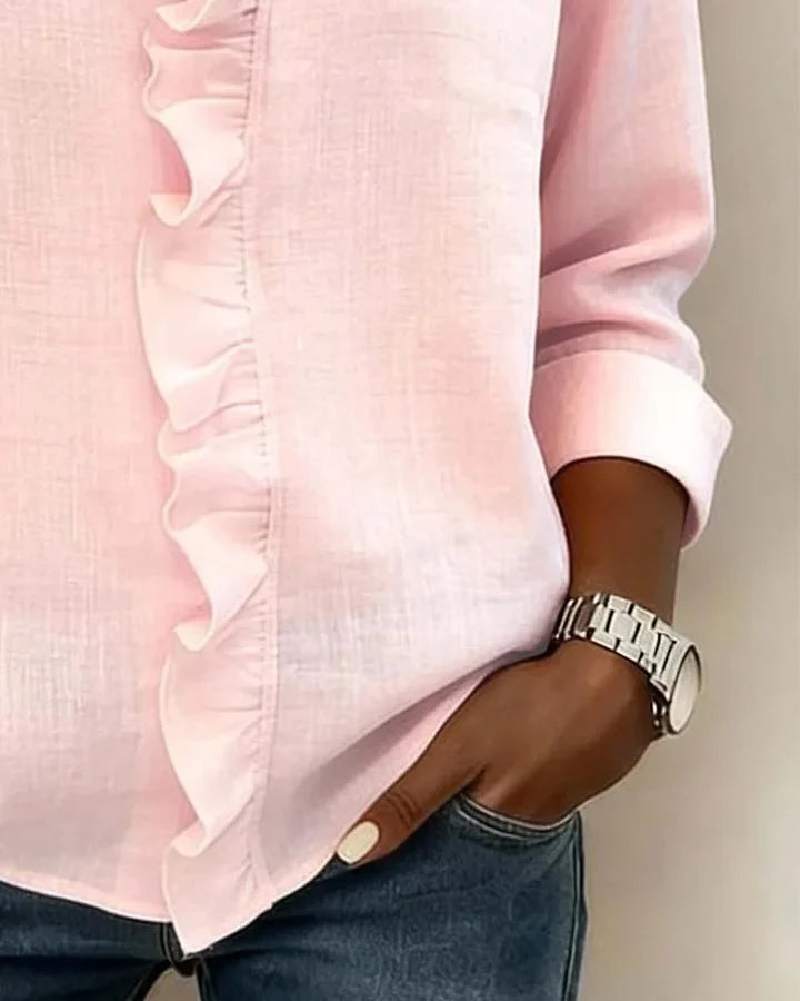 Carina V-Neck Long Sleeve Blouse