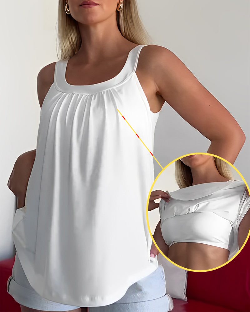 Ione Relaxed Sleeveless Summer Top