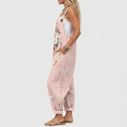 Greta Floral Adjustable Strap Jumpsuit