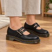 Double Buckle Mary Jane Flats