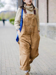 Aveline Patch Pocket Utility Overalls