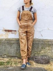 Aveline Patch Pocket Utility Overalls