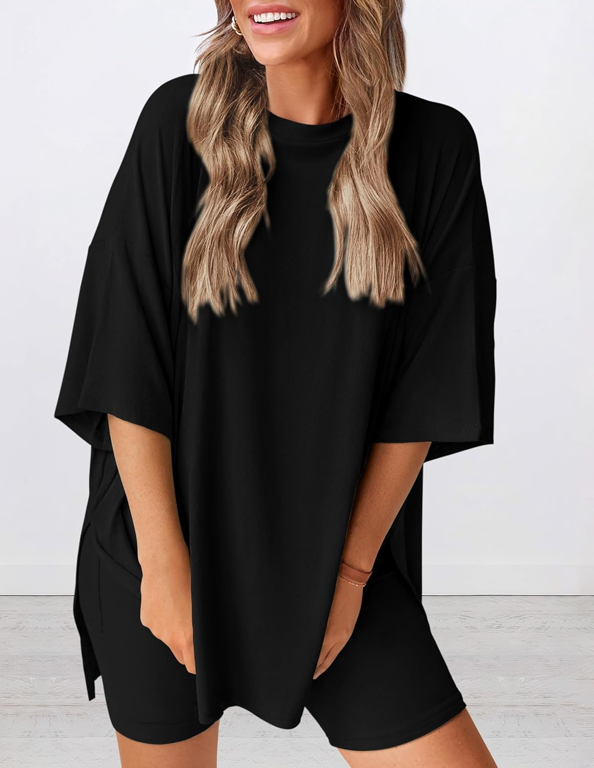 Estelle High Waist Elastic Waist Two-Piece Set