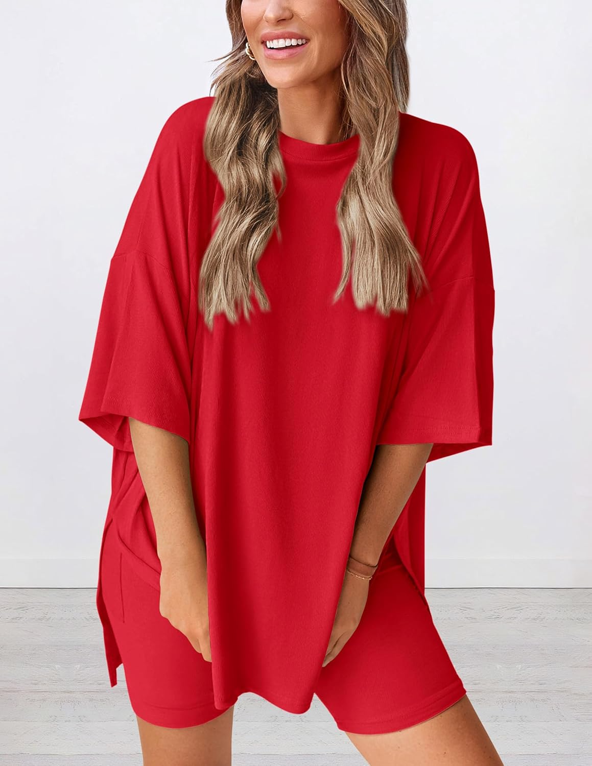Estelle High Waist Elastic Waist Two-Piece Set