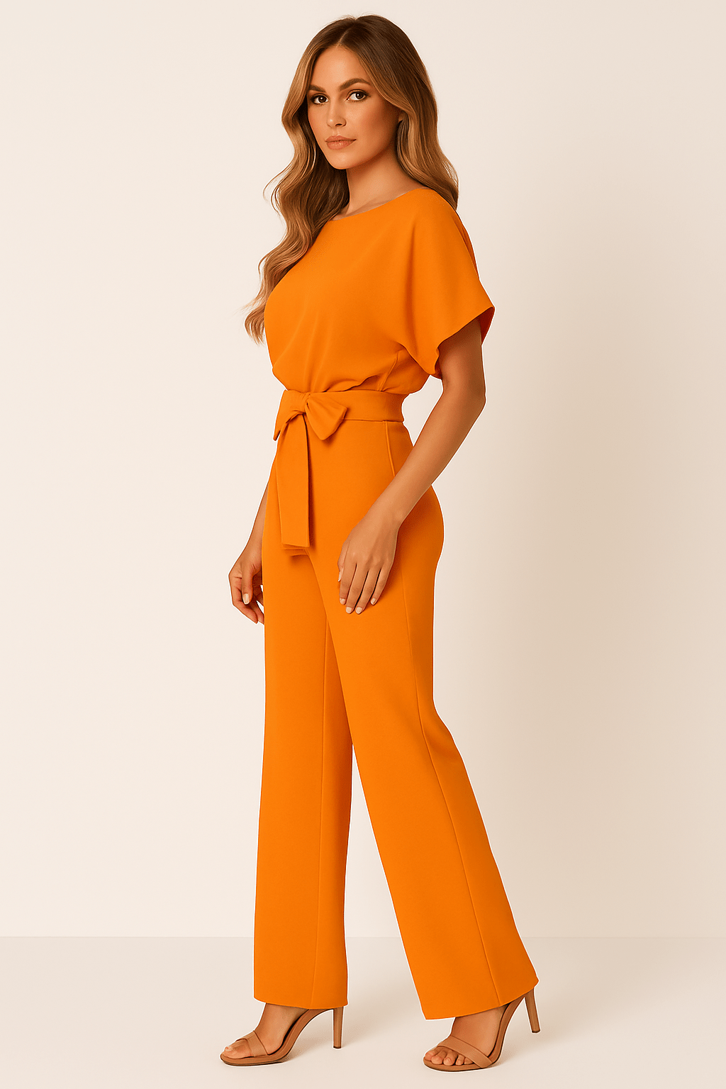 Elva Tie Belt Jumpsuit