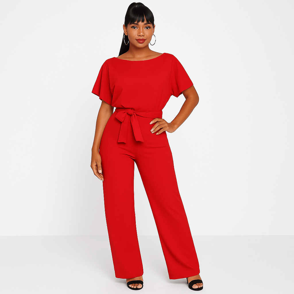 Elva Tie Belt Jumpsuit