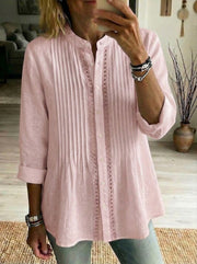 Verity Pleated Collared Shirt
