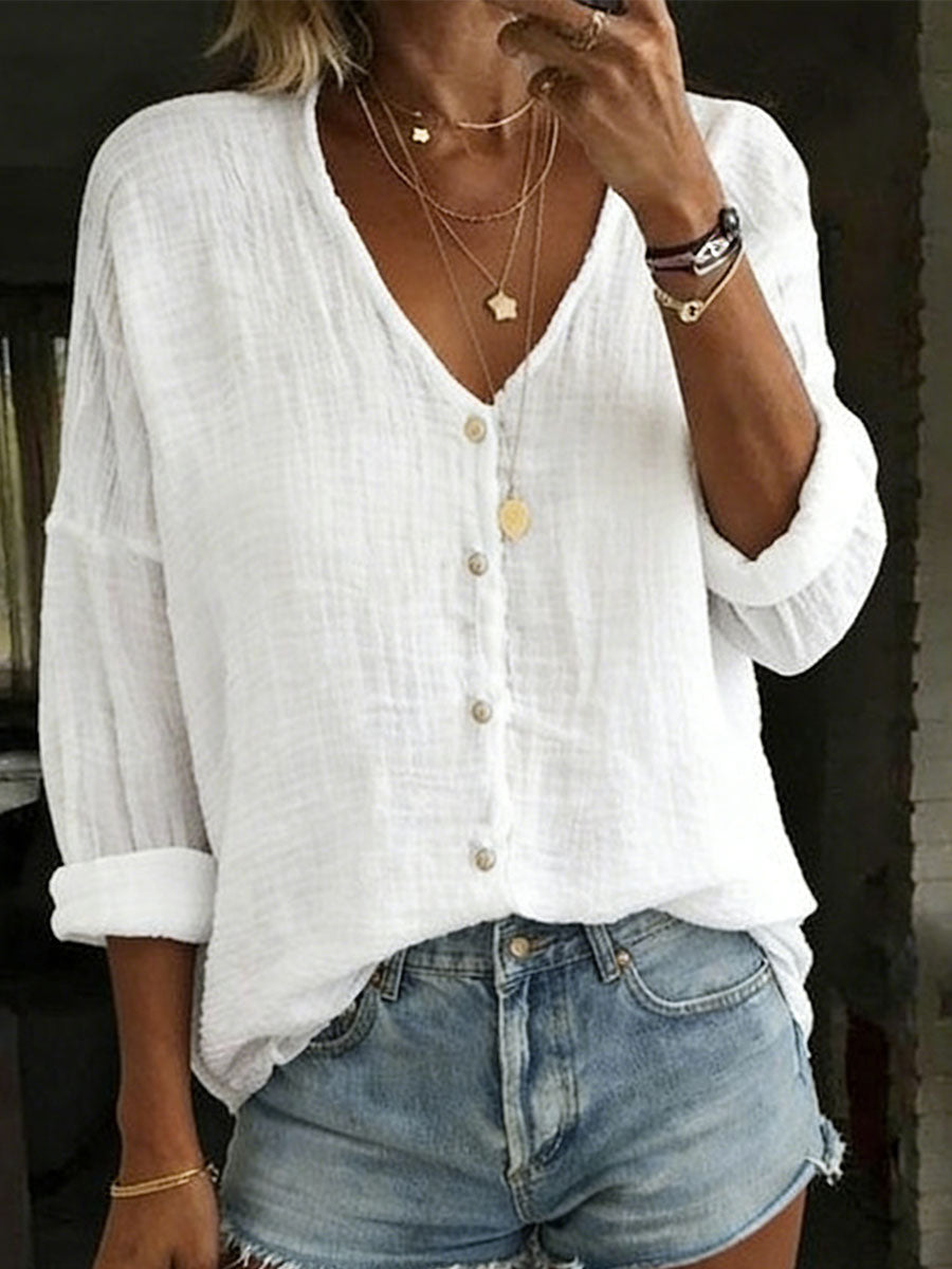 Rosalie Long Sleeve Collared Shirt