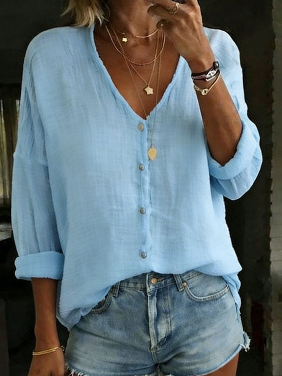 Rosalie Long Sleeve Collared Shirt