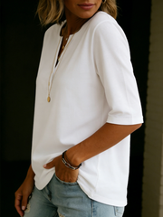 Vivienne Collared Short Sleeve Shirt