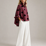 Lucie Polka Dot Button Front Shirt