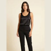 Satin U-Neck Tank Top